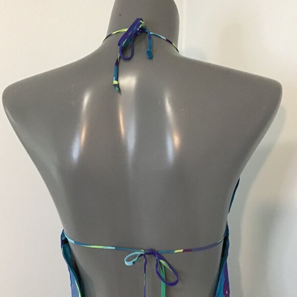 Denise Collection Silk Halter Mini Dress Size 4 - Picture 9 of 12